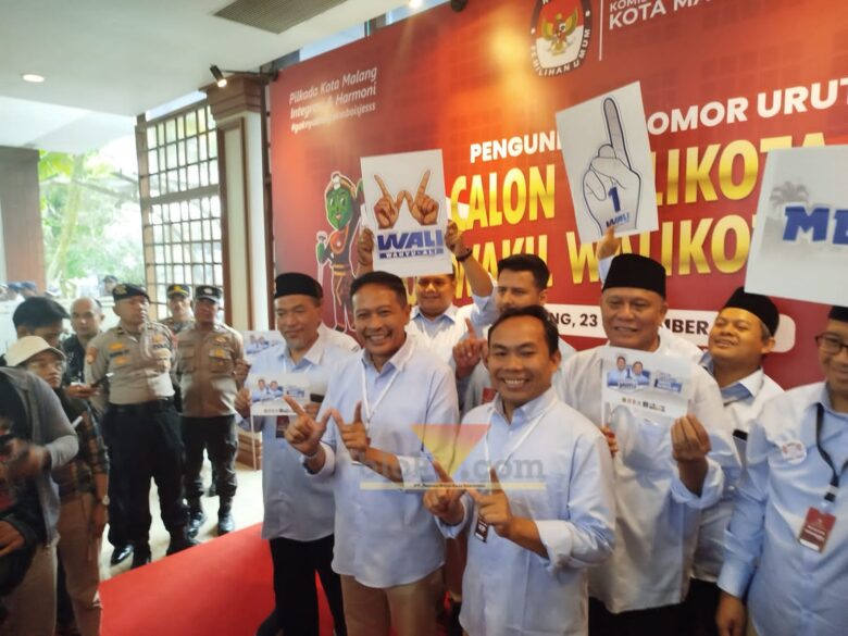 Wahyu Jelaskan Makna Nomor Urut Satu Paslon WALI di Pilwali Malang