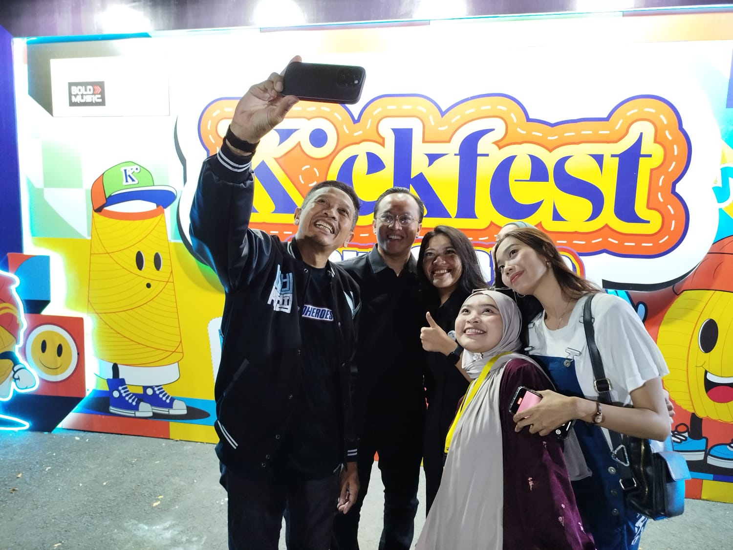 Calon Walikota Malang, Wahyu Hidayat mengunjungi gelaran Festival Kickfest yang diadakan selama tiga hari