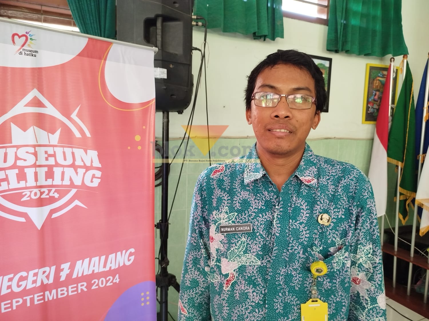 Pamong Budaya Pertama Bidang Kebudayaan Disdikbud Kota Malang, Norman Candra Setiansyah. (blok-a/ Yogga Ardiawan)