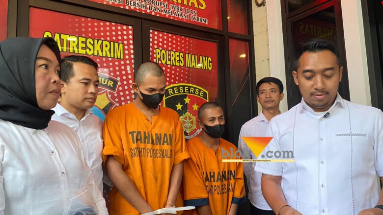 Dua tersangka tambahan perkara penganiayaan oleh oknum PSHT Karangploso, Kabupaten Malang (blok-a.com/ Putu Ayu Pratama S)