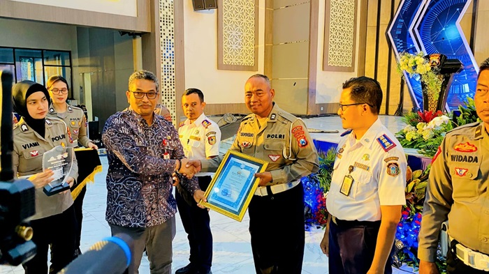 Kota Blitar memperoleh juara II lomba Kawasan Tertib Lalu Lintas (KTL) di tingkat Polda Jawa Timur. (dok. lantas)