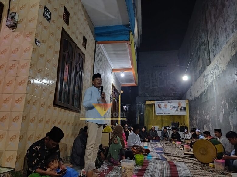 Wahyu Hidayat Saat Menghadiri Acara Pengajian Dii Lowokwaru, Senin Malam (blok-a/ Tegar)