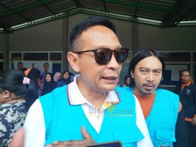 Cawali 01 Wahyu Hidayat di Gedung Kahuripan, Kelurahan Sawojajar, Kecamatan Kedungkandang, Sabtu (5/10/2024).