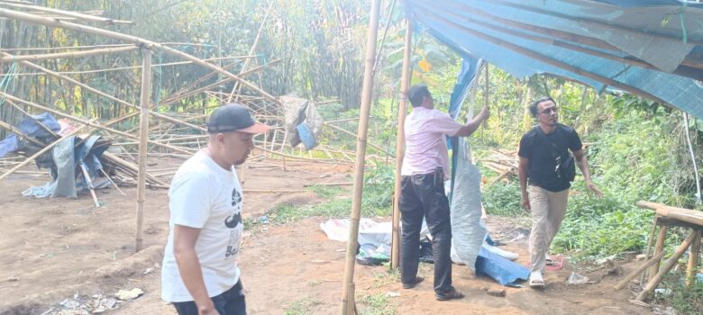 Tempat yang diduga sebagai arena judi sabung ayam di Dusun Sumberawan, Desa Toyomarto Kecamatan Singosari (humaspolres)