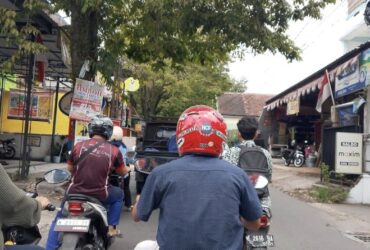 Kemacetan di Jalan Candi Panggung, Kota Malang (blok-a/Bob Bimantara Leander)