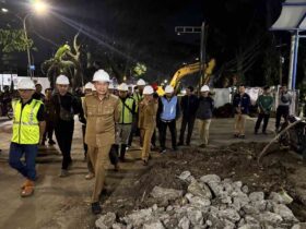 Wali Kota Malang Tinjau Proyek Drainase Suhat, Targetkan Rampung Akhir Tahun