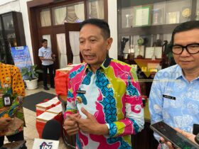 Wali Kota Malang, Wahyu Hidayat dikonfirmasi soal Trans Jatim, Rabu (16/10/2025) (blok-a/Bob Bimantara Leander)