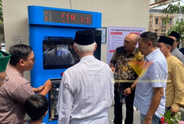 Cukup Rp 100 per 350 ml, SPAM Mizuone di Ponpes Bahrul Maghfiroh Resmi Beroperasi 24 Jam (blok-a/Bob Bimantara Leander)