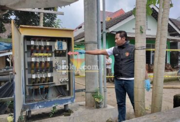 Box gardu PLN yang tidak terkunci, penyebab balita 3 tahun tewas. (blok-a.com/Fajar)
