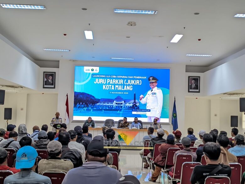 Sosialisasi SISPARMA, inovasi yang mengatasi persoalan parkir di Kota Malang (blok-a.com / Yogga Ardiawan)