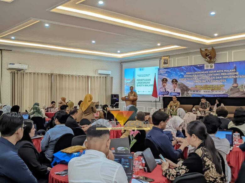 Sosialisasi Tentang Mekanisme Persetujuan Lingkungan dan Implementasi Amdalnet Tahun 2025 yang digelar oleh DLH Kota Malang (blok-a.com / Yogga Ardiawan)