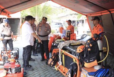 Apel Kesiapan Antisipasi Bencana Hidrometeorolog yang digelar oleh Polres Malang (ist)