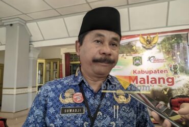 Kepala Dinas Pendidikan Kabupaten Malang, Suwadji sebut 23 SD Negeri di Kabupaten Malang akan dimerger 2026 nanti (blok-a.com / Yogga Ardiawan)