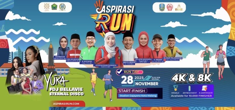 Kuota Belasan Ribu Ludes dalam 48 Jam, Aspirasi Run 2025 Siap Digelar di Kota Malang