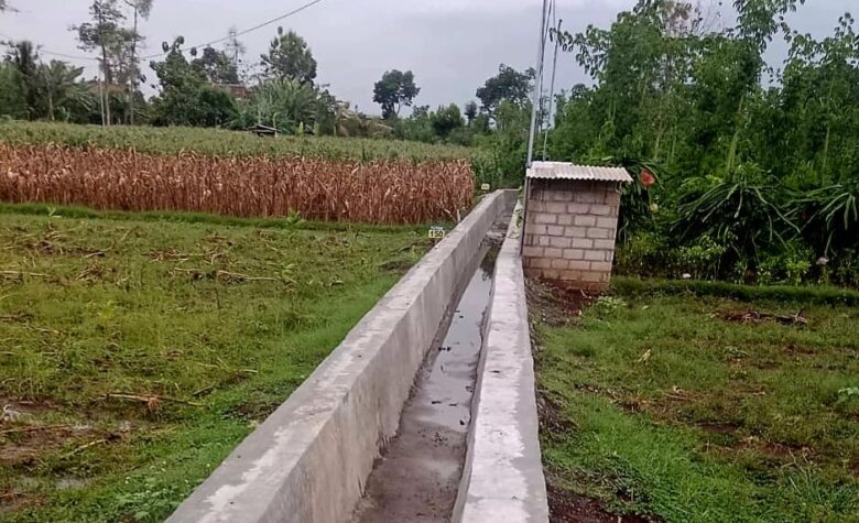 FOTO : Proyek P3TGAI di Dusun Soko, Desa Plumpungrejo, Kecamatan Kademangan, Kabupaten Blitar. (blok-a.com/Fajar)