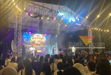 Suasana Ospek Bertajuk SAMBA UIBU di Kampus C UIBU, Sabtu (1/11/2025) (blok-a/Bob Bimantara Leander)