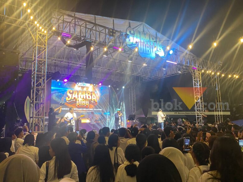 Suasana Ospek Bertajuk SAMBA UIBU di Kampus C UIBU, Sabtu (1/11/2025) (blok-a/Bob Bimantara Leander)