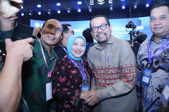 Wakil Bupati Malang, Hj. Lathifah Shohib saat kunjungan ke sejumlah Kementerian.