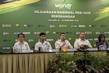 Konferensi pers ajang Kejuaraan Nasional PBSI 2025 (blok-a.com / Yogga Ardiawan)