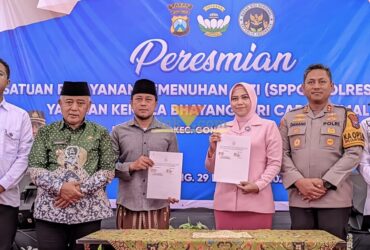 Bupati Malang, HM Sanusi saat menghadiri peresmian SPPG Polres Malang 1 di Desa Bulupitu, Kecamatan Gondanglegi (blok-a.com / Yogga Ardiawan)