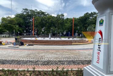 Alun-alun Merdeka Kota Malang, Rabu (20/1/2025) (blok-a.com/Berril Labiq)