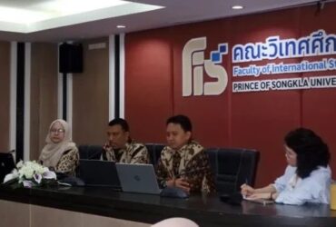 Tiga dosen FEB Unisma saat jadi dosen tamu di Prince of Songkla University, Phuket, Thailand. (dok: Istimewa)