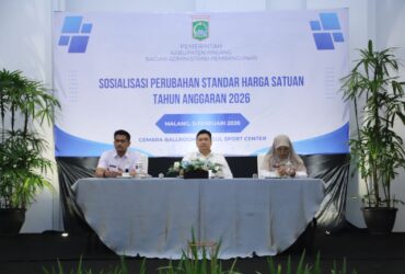 Sekda Kabupaten Malang, Budiar Anwar saat mensosialisasikan perubahan SHS 2026 (pro)