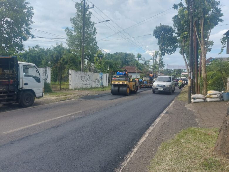 Jalan yang sudah diaspal oleh Dinas Pekerjaan Umum Bina Marga Kabupaten Malang (istimewa)