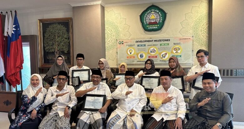 Delapan Dosen Unisma Raih Penghargaan dalam ajang Anugerah LPTNU 2026. (blok-a.com / M Berril Labiq)