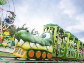 Salah satu wahana permainan di Batu Ekonomis Park (foto: jtp.id)