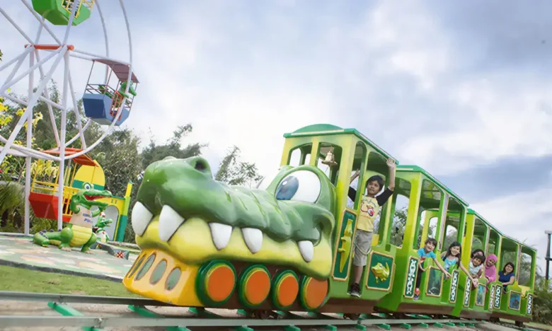 Salah satu wahana permainan di Batu Ekonomis Park (foto: jtp.id)
