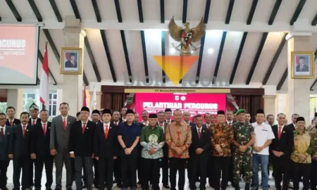 Pelantikan Pengurus KONI masa bakti 2026-2028 yang dihadiri oleh Bupati Malang, HM Sanusi (blok-a.com / Yogga Ardiawan)