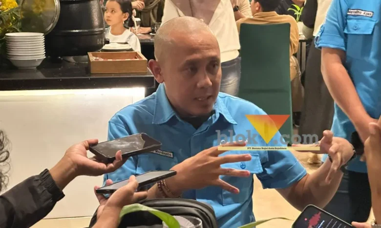 Ranu Mardianto, Regional Manager Biznet Malang saat menjelaskan kepada wartawan (foto: blok-a.com/Zulkaria)