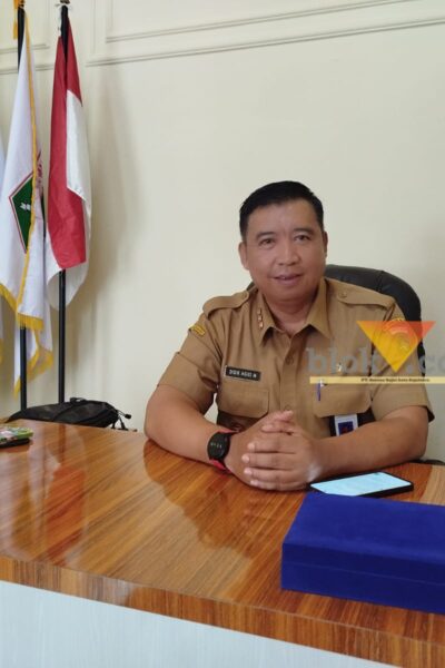 Camat Poncokusumo, Didik Agus Mulyono saat ditemui di kantornya (blok-a.com / Yogga Ardiawan)