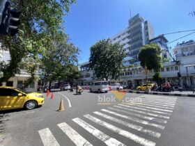 Lokasi Toko Rajabali yang kini menjadi pertokoan di kawasan Jalan Semeru Kota Malang. (blok-a.com / M Berril Labiq)