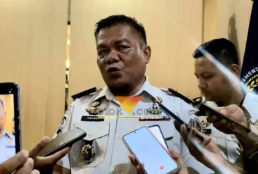 Kalapas Kelas IIB Blitar, Iswandi saat konferensi pers (foto: Blok-a.com/Fajar)
