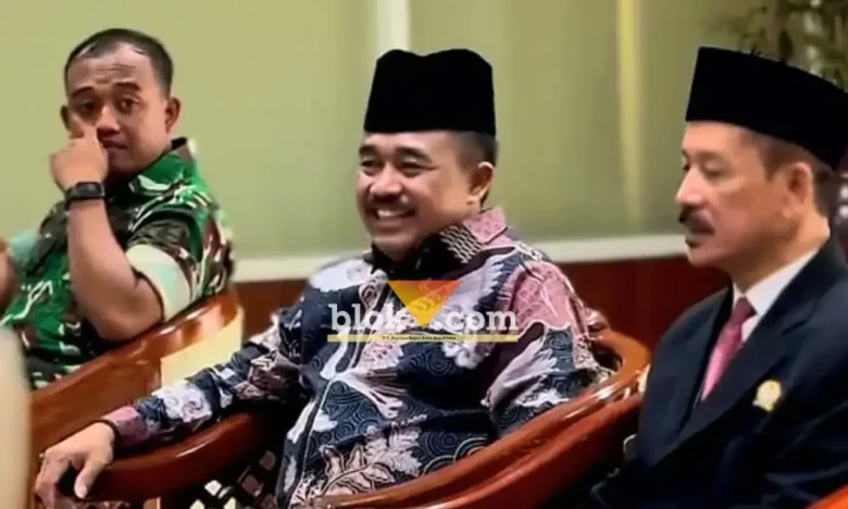 Wakil Ketua I DPRD Kabupaten Blitar, H. M. Rifa’i dalam acara Pengukuhan Pimpinan Dewan Koperasi Indonesia Daerah (Dekopinda) Kabupaten Blitar Masa Jabatan 2025–2030 (foto: Blok-a.com/Fajar)