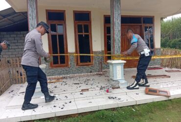 Diduga Dilempar Bondet, Rumah Warga di Bantur Rusak