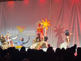 Penampilan Teater Gelanggang Seni Sastra Teater dan Film (GSSTF) Universitas Padjajaran. (blok-a.com / M Berril Labiq)