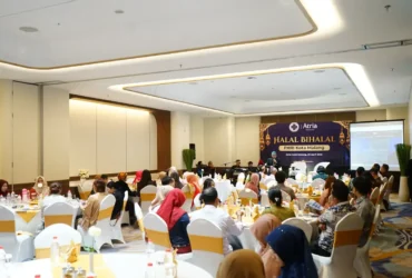 Acara halalbihalal Perhimpunan Hotel dan Restoran Indonesia (PHRI) Kota Malang di Atria Hotel Malang, Senin (20/4/2026) (foto: dok Atria Hotel for Blok-a.com)
