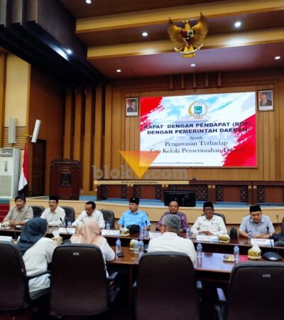 Rapat Dengar Pendapat dengan agenda yang bertajuk "Pengawasan Terhadap Tata Kelola Pemerintah Daerah" (blok-a.com / Yogga Ardiawan)