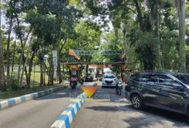 Pintu masuk kawasan Bendungan Lahor yang dikelola oleh PJT (blok-a.com Yogga Ardiawan)