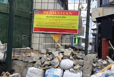 Bangunan di Atas Saluran Air Jalan Semeru Kota Malang Akan Dibongkar