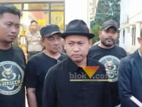 Tim Hukum Yakuza Maneges, Muhammad Zaki, seusai mendampingi korban melaporkan dugaan pelecehan di Kabupaten Malang (blok-a.com / Yogga Ardiawan)