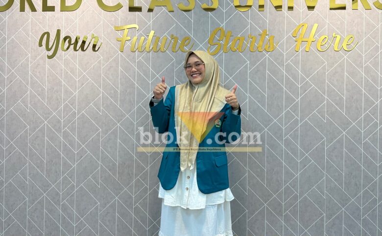 Inda Brilliant, mahasiswi Program Magister Hukum Keluarga Islam Pascasarjana Unisma. (blok-a.com / M Berril Labiq)