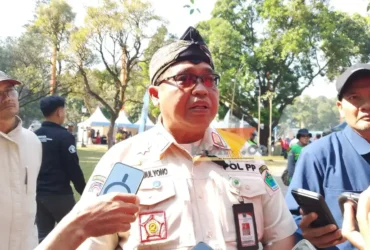 Kepala Satpol PP Kota Malang, Heru Mulyono sebut Satpol PP bersama Satuan Perlindungan Masyarakat (Linmas) kini diarahkan menjadi garda pelayanan, edukasi, hingga deteksi dini di tengah masyarakat (foto: blok-a.com / Yogga Ardiawan)