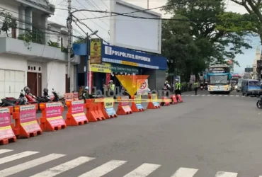 Ilustrasi kondisi lalu lintas di Kota Batu (foto: Blok-a.com/Yogga Ardiawan)