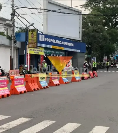 Ilustrasi kondisi lalu lintas di Kota Batu (foto: Blok-a.com/Yogga Ardiawan)
