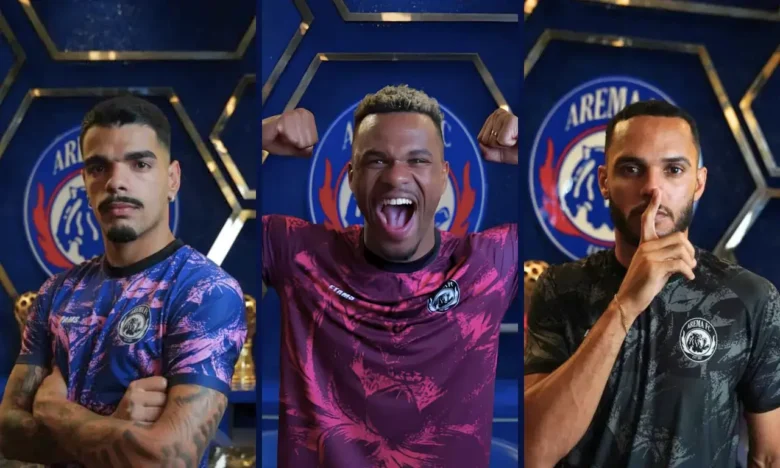 Trio Samba pemain asing Arema FC untuk Super League 2026/2027 (foto: dok. Arema FC)