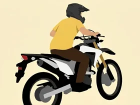 Ilustrasi bawa kabur motor Honda CRF